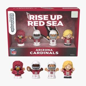 Fisher-Price Little People Collector NFL Arizona Cardinals Rise Up Red Sea Set